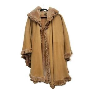 Christia Luxurious Italian Designer Shearling Reversable Coat, US size 12-14